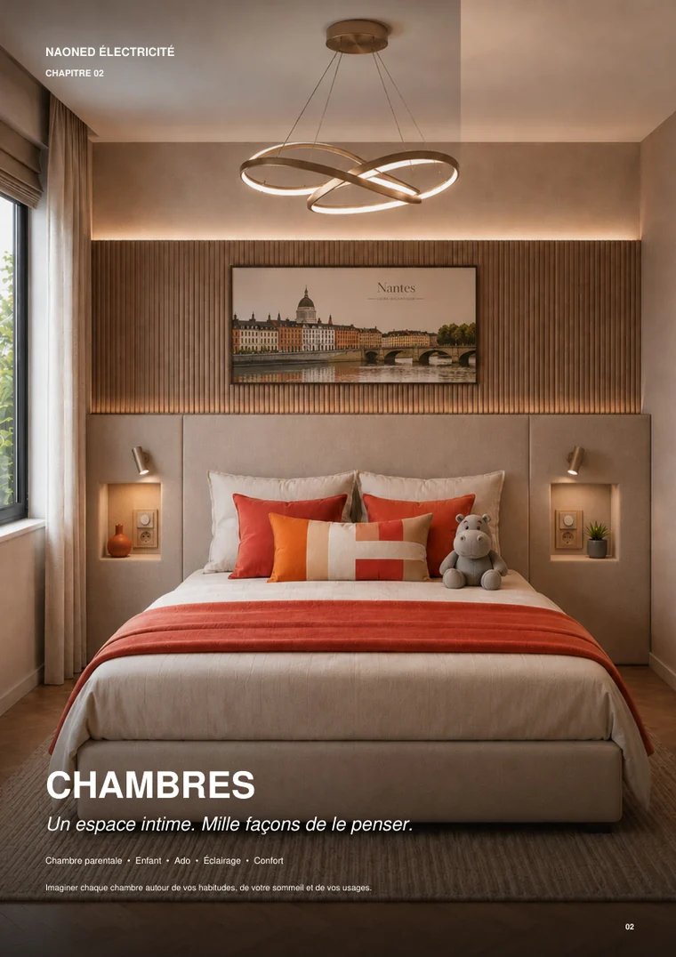 Couverture du catalogue Naoned Électricité : Chambres