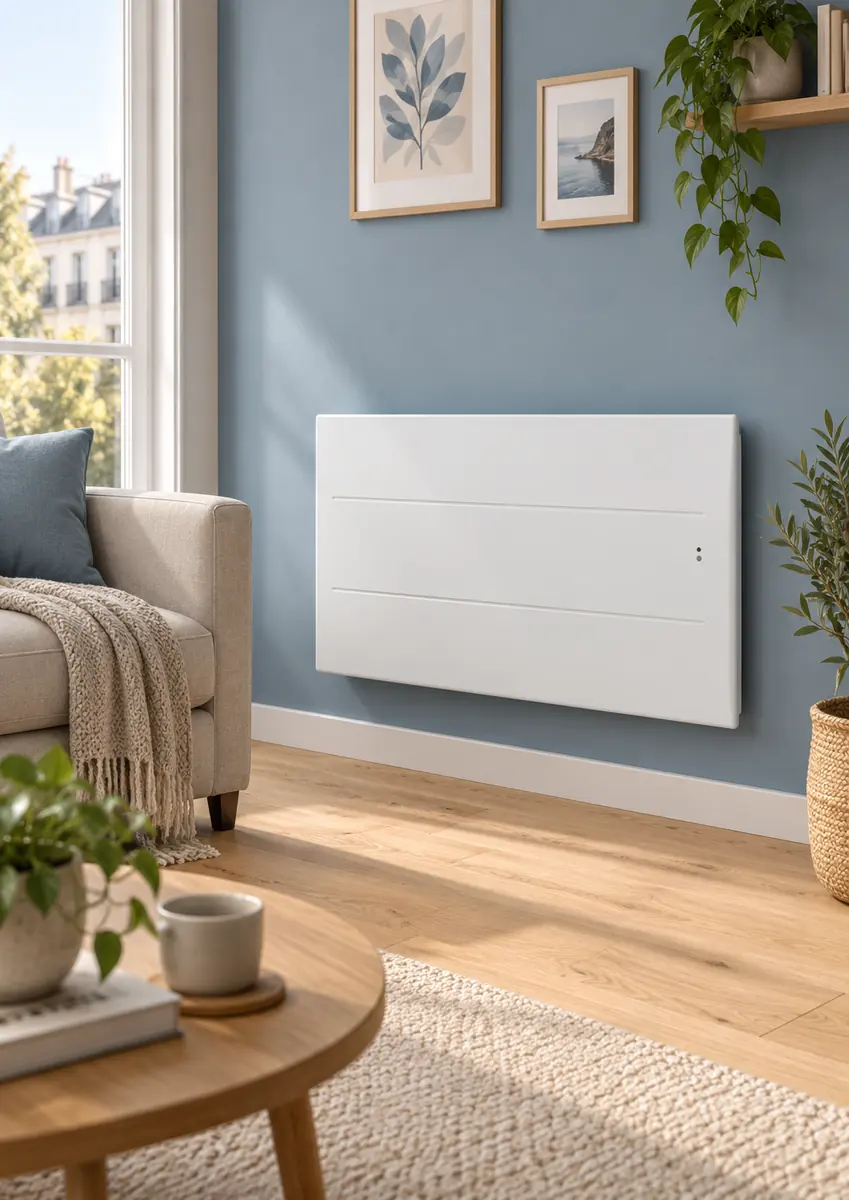 Radiateur électrique intégré dans un salon